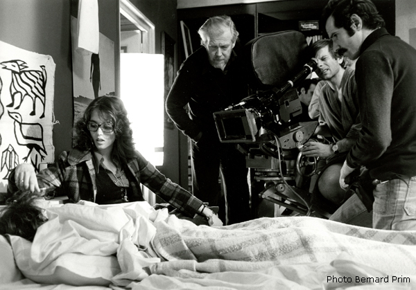 Sven Nykvist sur le tournage du " Locataire " - Répétition avec Adjani et la doublure de Polanski.