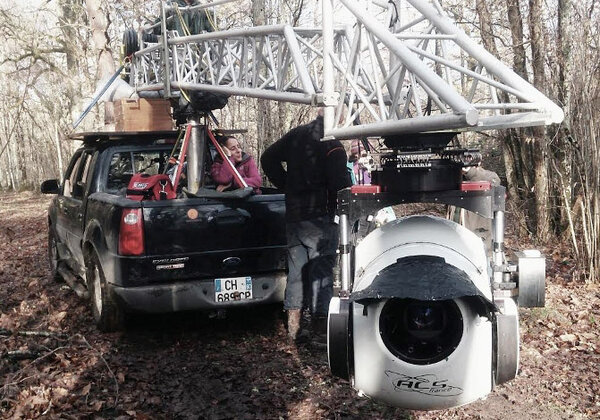 Super G head mounted on a pick-up car - DR