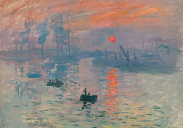 "Impression, soleil levant", de Claude Monet, 1872 - Huile sur toile, 50 × 65 cm, Paris, musée Marmottan Monet, don Victorine et Eugène Donop de Monchy, 1940 - Photo Christian Baraja