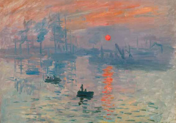 "Impression, soleil levant", de Claude Monet, 1872 - Huile sur toile, 50 × 65 cm, Paris, musée Marmottan Monet, don Victorine et Eugène Donop de Monchy, 1940 - Photo Christian Baraja