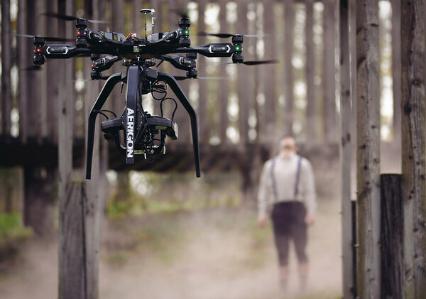 Le drone en action - Photo Anthony Boon