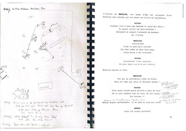 Extrait du découpage de la scène de mariage