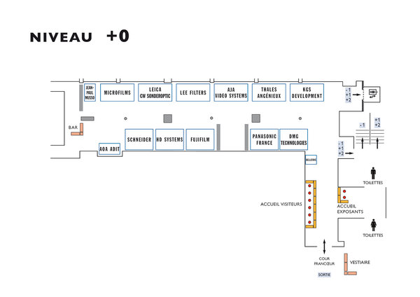 Micro Salon AFC 2016 - Plan du niveau 0 (rez-de-chaussée)