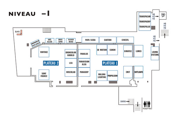 Micro Salon AFC 2016 – Plan du niveau -1 (sous-sol)