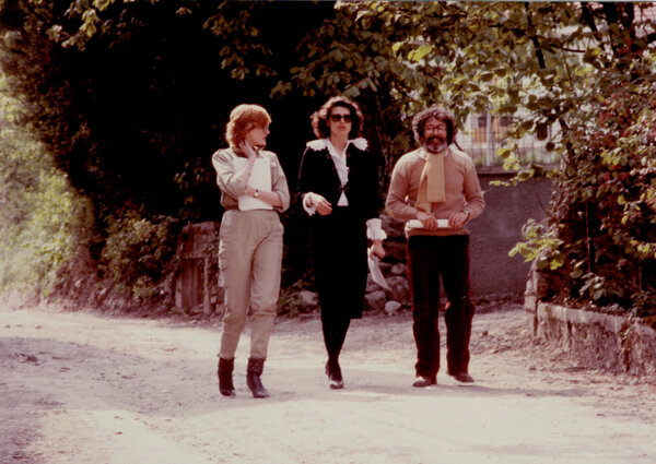 Josiane Couëdel, Fanny Ardant et Armand Barbault - Tournage de "Vivement dimanche !", de François Truffaut