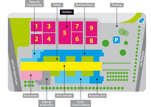 Layout of The Cité du Cinéma - Euromedia Document