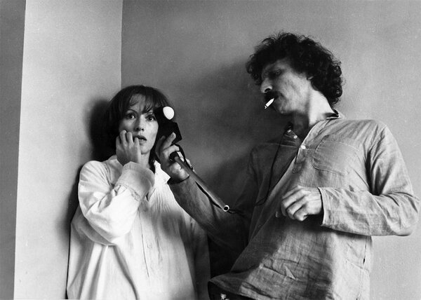 Pascale Audret et Bernard Zitzermann - Sur le tournage de <i>L'Œil de l'autre</i>, de Bernard Queysanne, en 1977