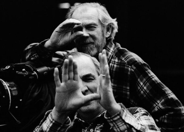 Ingmar Bergman et Sven Nykvist - Tournage de <i>De la vie des marionnettes</i> - DR