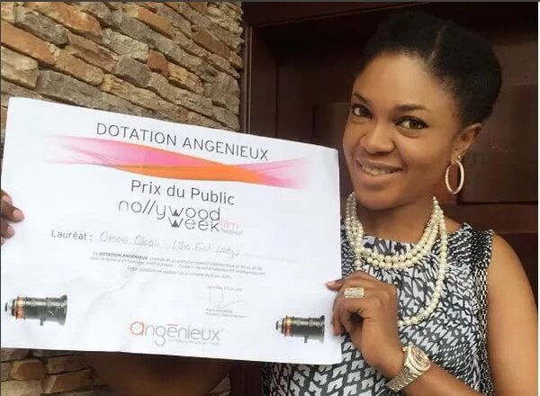 Omoni Oboli et son Prix du Public - DR