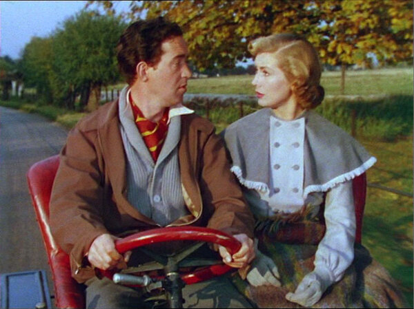 John Gregson et Dinah Sheridan dans "Geneviève" - Capture d'écran