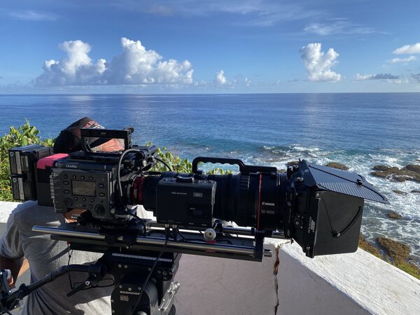 Tournage à Tahiti