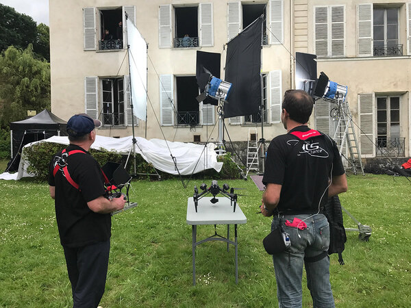 Inspire 2 drone and ACS France team
