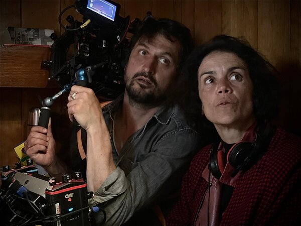 Benjamin Louet et la réalisatrice, Laure de Butler