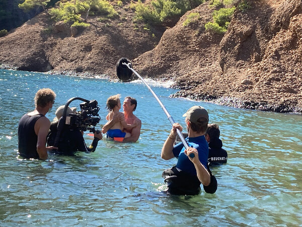 Tournage sur la plage pour le film "The Son" - Jean-Charles Granjon