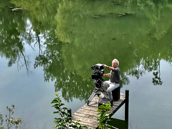 Guillaume Schiffman sur le tournage de "Bonnard, Pierre et Marthe"