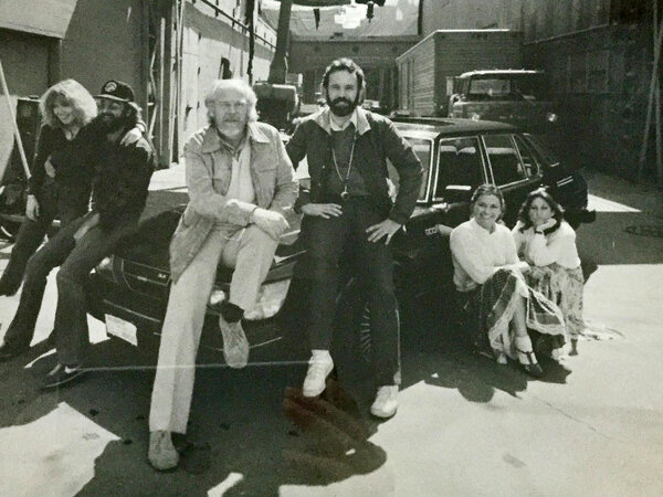 Sven Nykvist et Jim Plannette sur le tournage de "Rue de la sardine", en 1982 - Photo Bruce McBroom