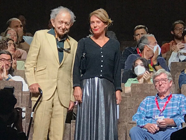 Frederick Wiseman, Nathalie Boutefeu and John Davey, premiere at Venice Festival, en 2022