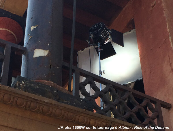 L'Alpha 1 600 W sur le tournage d'"Albion, Rise of the Dennan" - DR