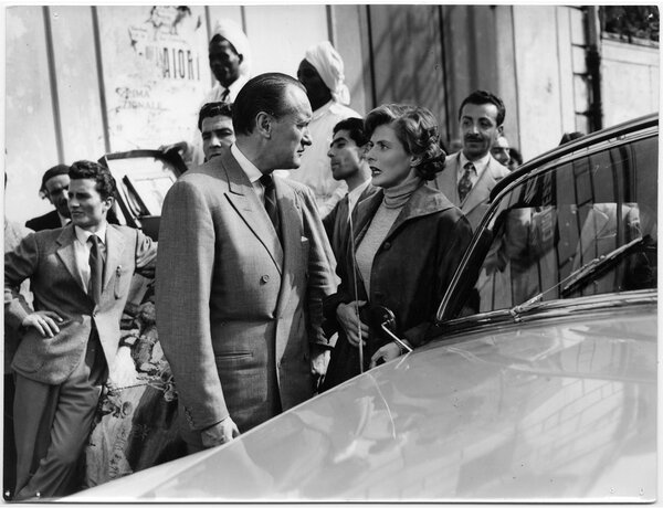 George Sanders et Ingrid Bergman dans "Le Voyage en Italie" de Roberto Rossellini, photographié par Enzo Serafin - Collection Cinémathèque de Bologne