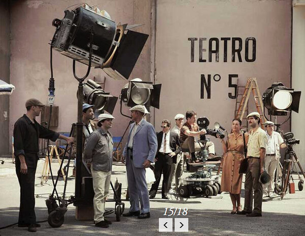 Tournage de "Vai, Paparazzo!", de Wim Wenders - Extrait de la galerie photos - DR