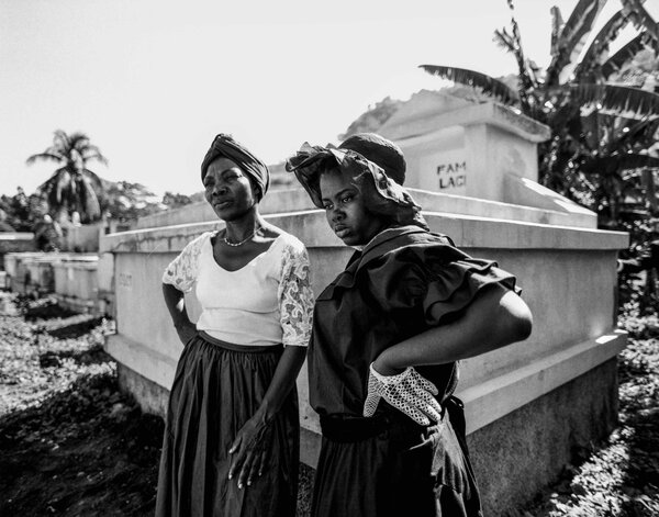 Ginite Popote, right, plays Clairvius Narcisse's wife - Photo by Sylvain Zambelli