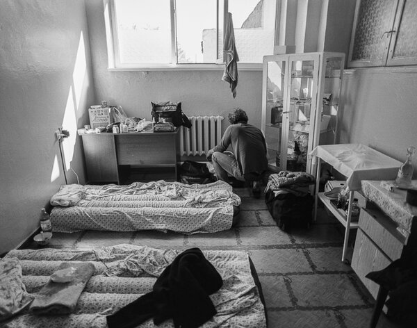 La chambre d'Yves Cape et Sylvain Zambelli sur le tournage de "L'Ange blessé" - Photo Sylvain Zambelli