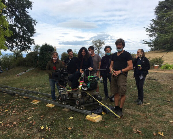 L'équipe image autour de Céline Bozon - De g. à d. : Éric Gies, Maxime Boisbeaux, Jean-Baptiste Lorti, Mathias Sabourdin, Gaston Grandin et Alice Rebetez