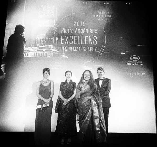 De g. à d. : Séverine Serrano, Amira Casar, Modhurat Palit et Rajiv Menon - Photo Jean-Marie Dreujou