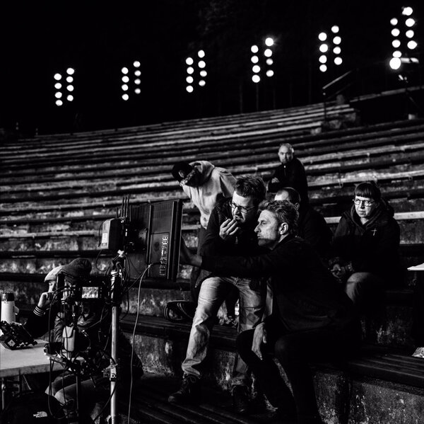 Łukasz Żal et Pawel Pawlikowski sur le tournage de "Cold War" - Photo Łukasz Bak