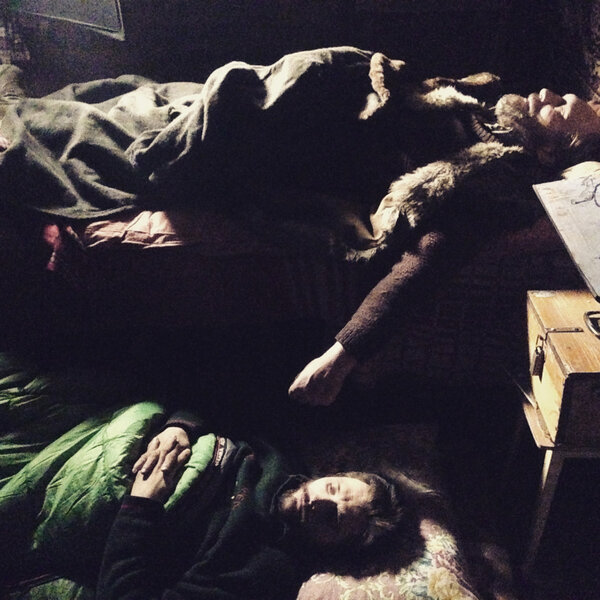 Teddy and Aleskeï - “My two actors, after a day's work.” <i>(Photo by Safy Nebbou, director, Friday 6 March)</i>