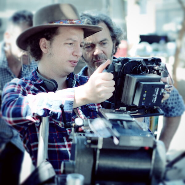 Michel Franco et Yves Cape sur le tournage de "Chronic" - DR