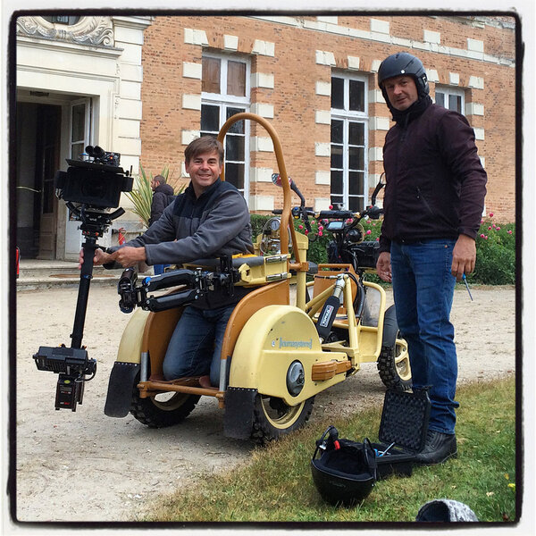 Loïc Savouré, sur le scooter Galatée/Loumasystems, et Edgar Raclot 