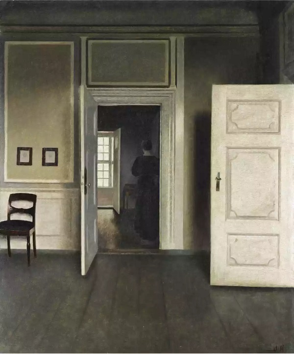 "Intérieur. Strandgade 30" de Vilhelm Hammershøi - Städel Museum, Francfort