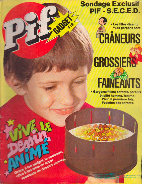 Zootrope on "Pif Gadget" n519's cover