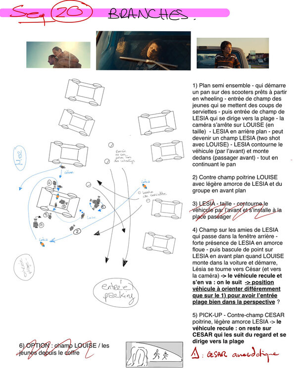 Découpage de deux séquences réalisé sur Good Note