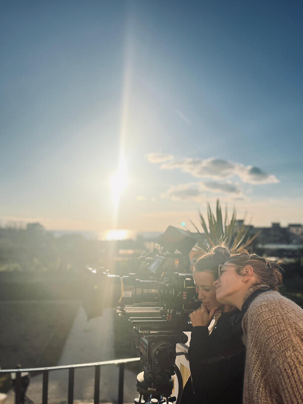 Lucie Baudinaud à la caméra et Emilie Noblet