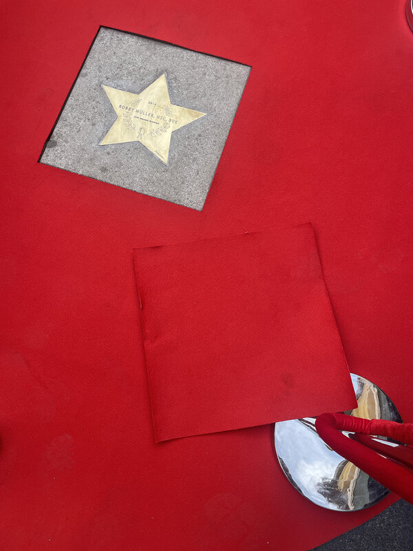 L'étoile de Robbie Müller sur le Walk of Fame de Bitola - Photo Nathalie Durand