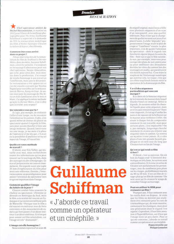 Guillaume Shiffman, dans "Ecran Total"
