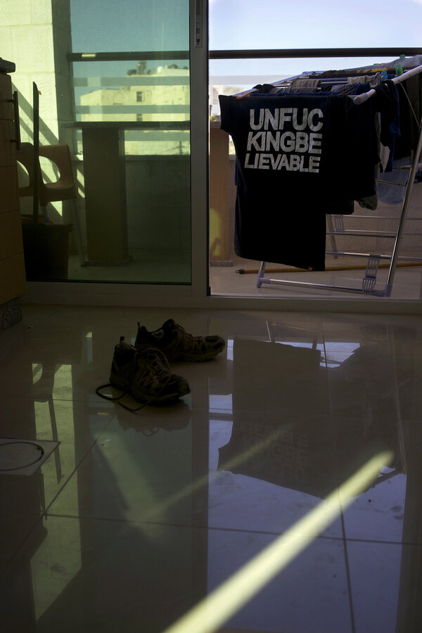 Amman. Jour off, et de lessive... - Jour off, jour de lessive, je regarde le linge sécher en repensant à la semaine passée. <i>(Samuel, vendredi 18 juillet)</i>