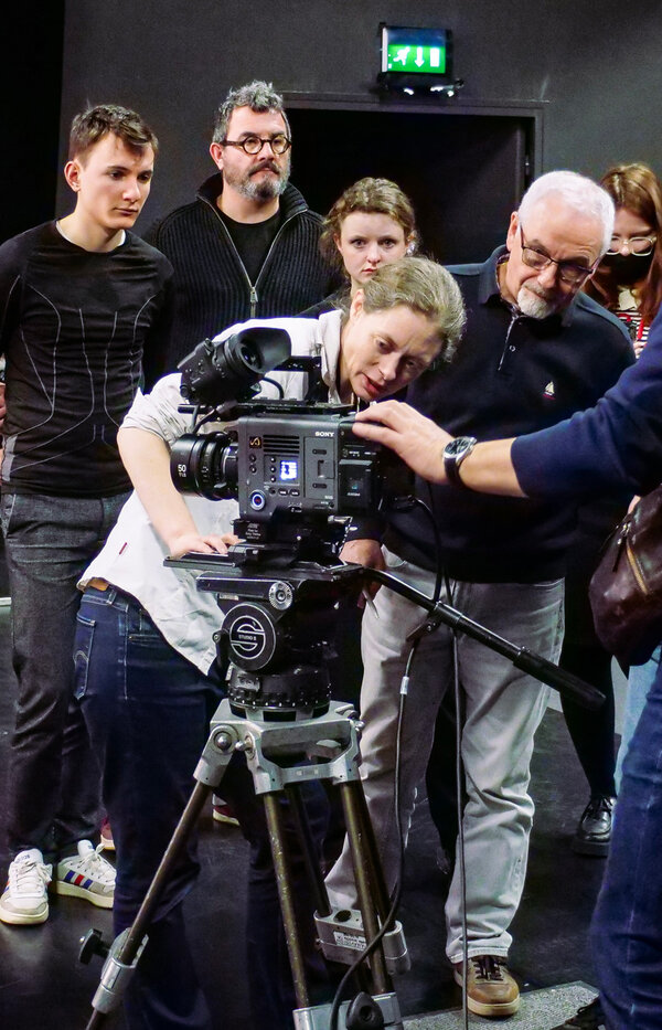 Pascale Marin lors de son atelier de tournage