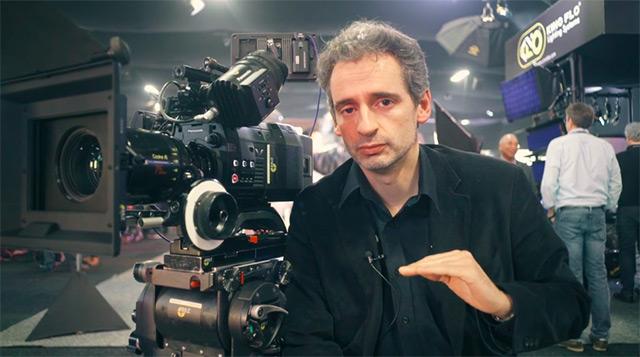 Luc Bara au BSC Expo 2017 pour Panasonic, pur ambassadeur de la VariCam Entretien filmé, par François Reumont pour l'AFC