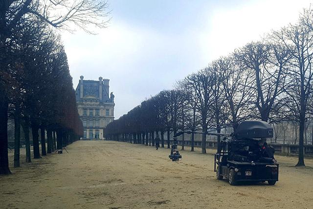 La publicité dans l'actualité de XD motion Tournage d'un film publicitaire à Paris pour la marque de luxe Longchamp