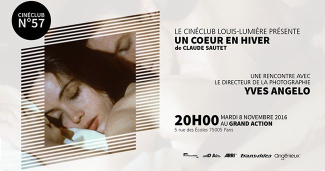 "Un cœur en hiver", de Claude Sautet, projeté au Ciné-club de l'Ecole Louis-Lumière