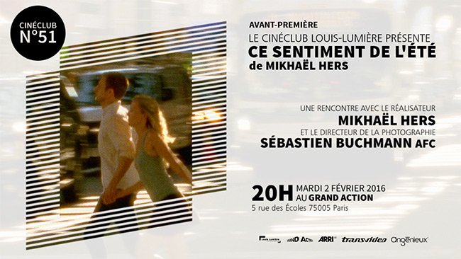 "Ce sentiment de l'été", projeté au Ciné-club de l'Ecole Louis-Lumière