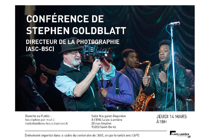 Conférence en direct de Stephen Goldblatt, ASC, BSC