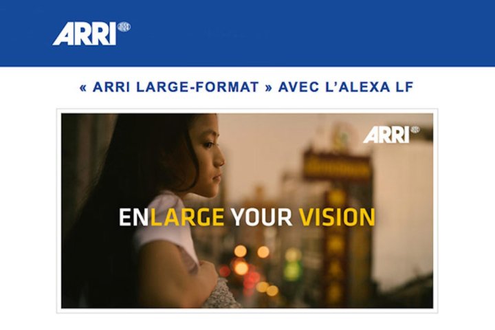 "Arri Large-Format" avec l'Alexa LF
