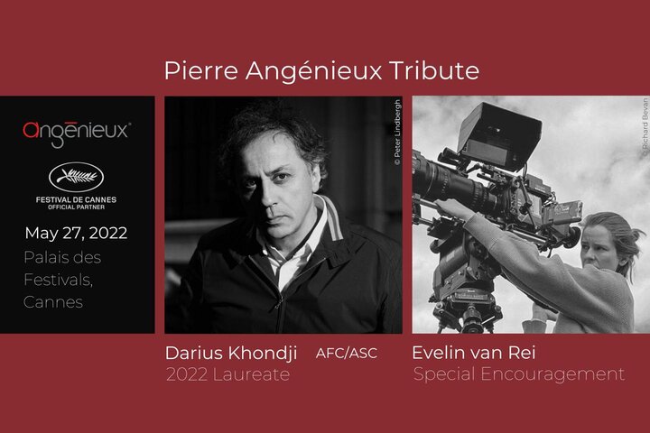 Hommage Pierre Angénieux 2022 "Hommage Pierre Angénieux" à Darius Khondji, AFC, ASC, et "Encouragement Spécial Angénieux" à Evelin van Rei