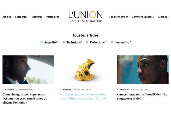 Regards de L'Union des chefs opérateurs sur Camerimage 2020