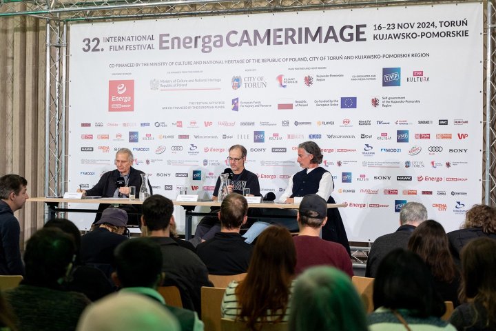 Séance de questions et réponses à propos du film "Cabrini", d'Alejandro Monteverde, photographié par Gorka Gómez Andreu Par Margot Cavret pour l'AFC