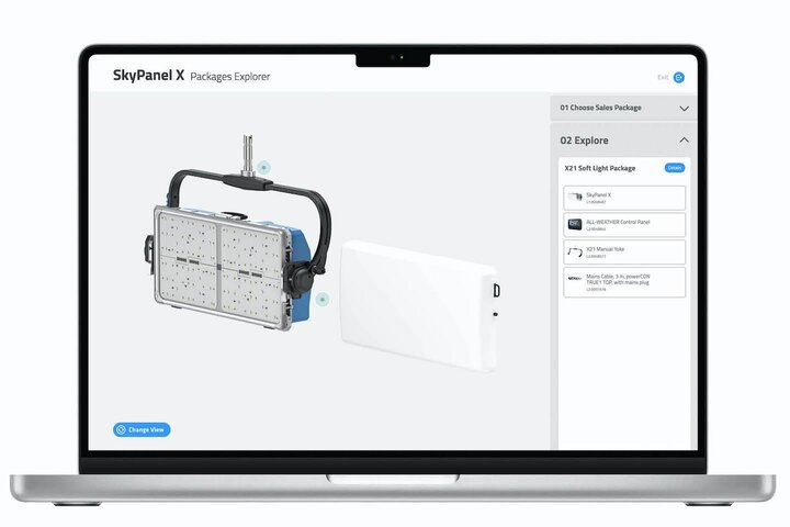 Découvrez les configurations du SkyPanel X d'Arri avec notre Packages Explorer